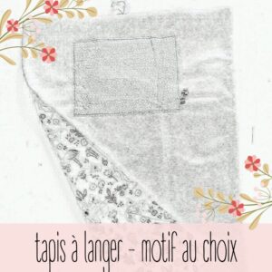 Tapis à langer nomade personnalisable