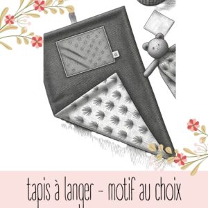 Tapis à langer nomade personnalisable
