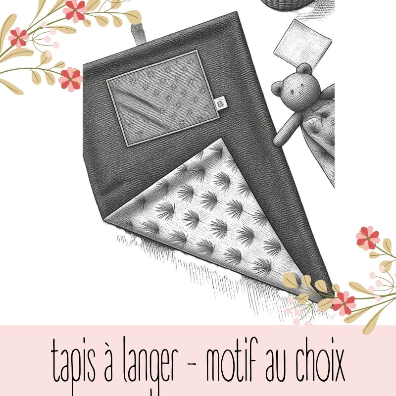 Le tapis à langer nomade vous permet de changer bébé n'importe où avec le même confort qu'à la maison.
Et sa doublure imperméable évitera les petits accidents !