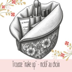 Trousse make up – motif au choix