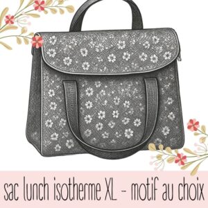 Sac lunch isotherme XL – motif au choix