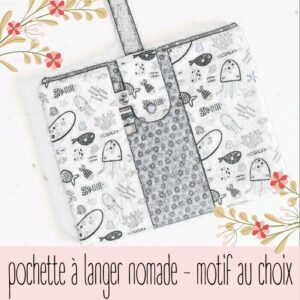 Pochette à langer nomade personnalisable