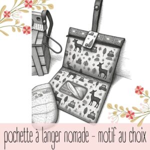 Pochette à langer nomade personnalisable