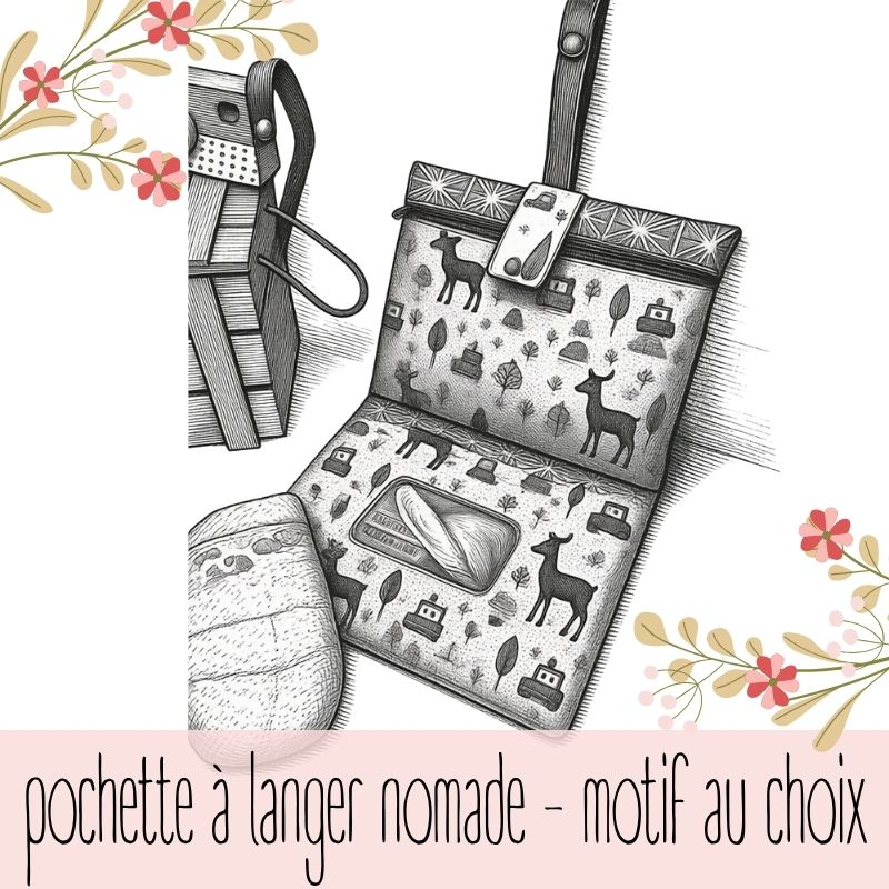 Aucun motif ne vous plaisait dans les créations déjà en stock ? Alors vous êtes sur la bonne page.
Ici vous pouvez choisir votre tissu à motifs afin de créer un pochette à langer nomade vraiment unique.
Pour plus de détails sur les tissus disponibles rendez-vous sur la tissuthèque.