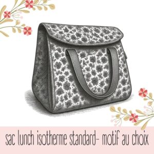 Sac lunch isotherme standard – motif au choix