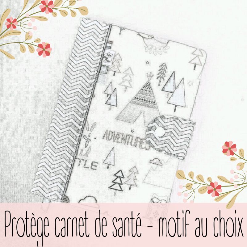 Chez le pédiatre, votre enfant se démarquera avec son joli carnet de santé dans sa pochette. Tous les documents qui l'accompagnent ne s'égareront plus.