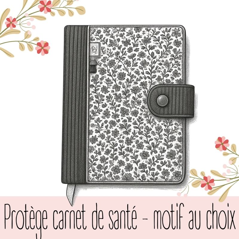 Chez le pédiatre, votre enfant se démarquera avec son joli carnet de santé dans sa pochette. Tous les documents qui l'accompagnent ne s'égareront plus.