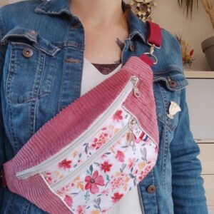 sac banane velours Alicia