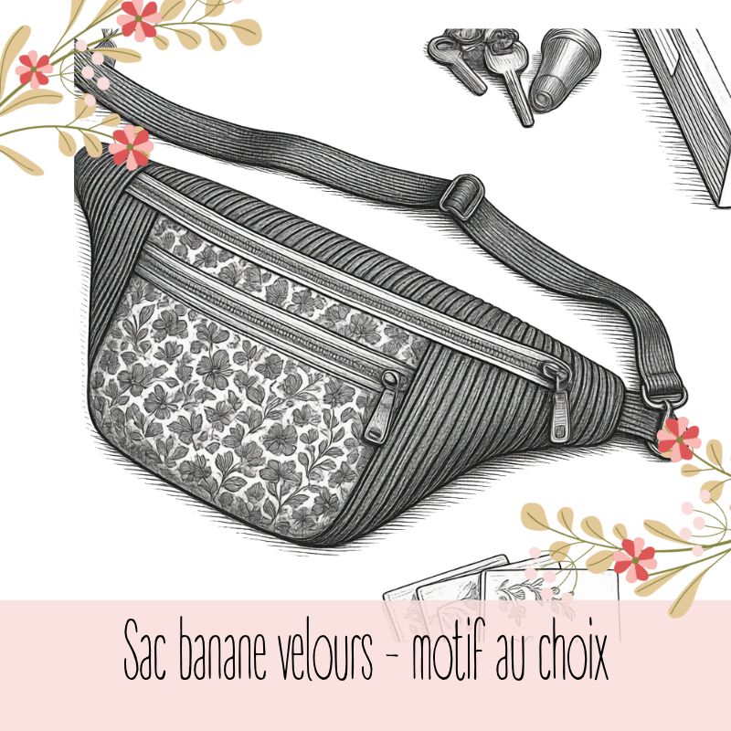 Le sac banane velours allie praticité et élégance pour se sortir et se balader sans avoir les mains encombrées. Un must à avoir !