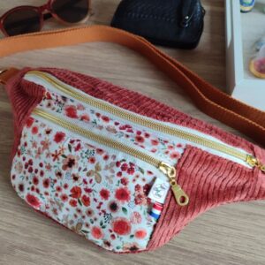 sac banane velours Héloïse