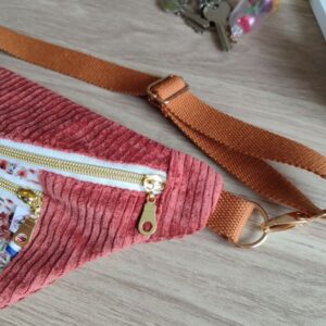 sac banane velours Héloïse