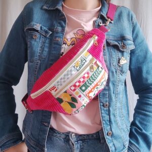 sac banane velours Maya
